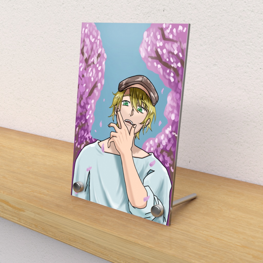 桜並木で(アクリルフォトパネル)