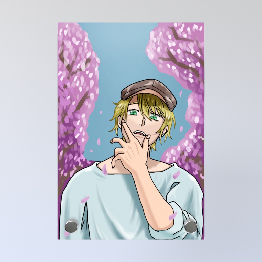 桜並木で(アクリルフォトパネル)