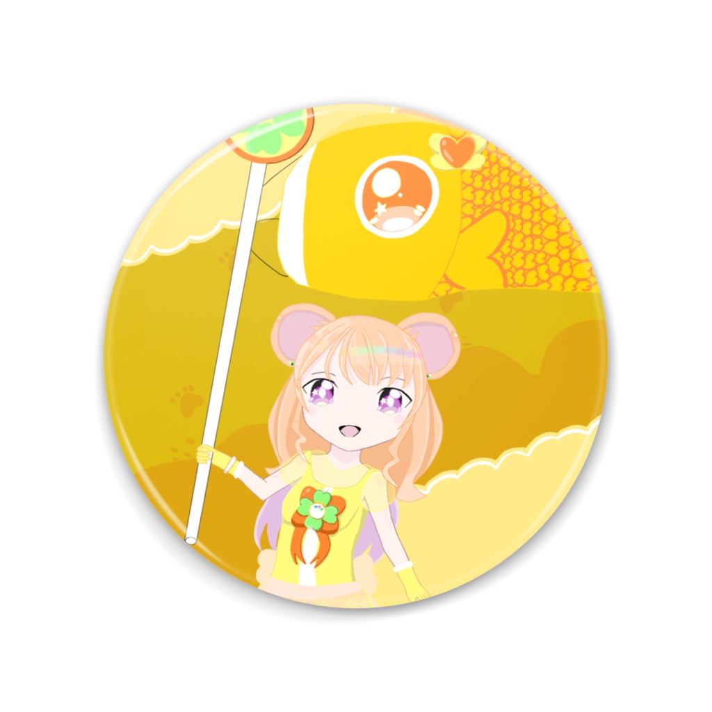 四葉熊と鯉のぼり缶ミラー