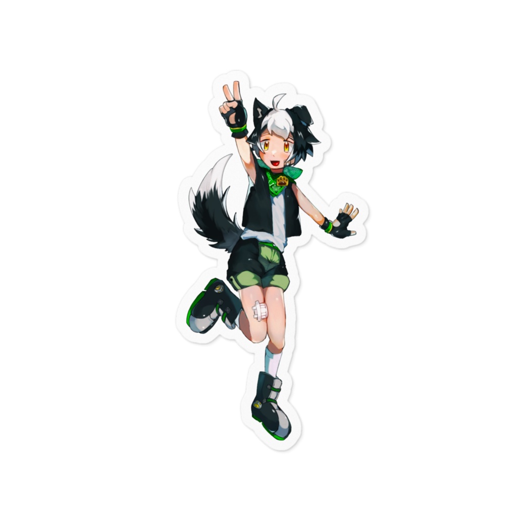 ボーダーコリーくんのステッカー