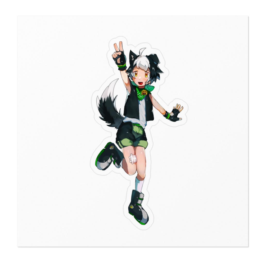 ボーダーコリーくんのステッカー