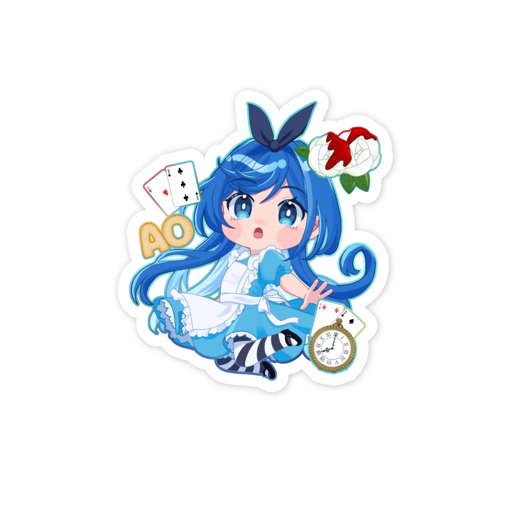アリス風スマホステッカー
