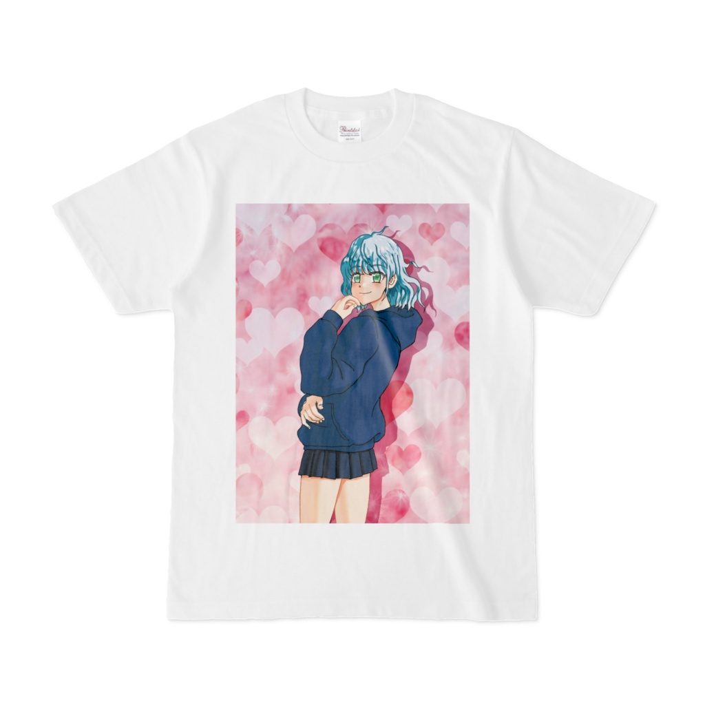 水色髪のオリジナルTシャツ
