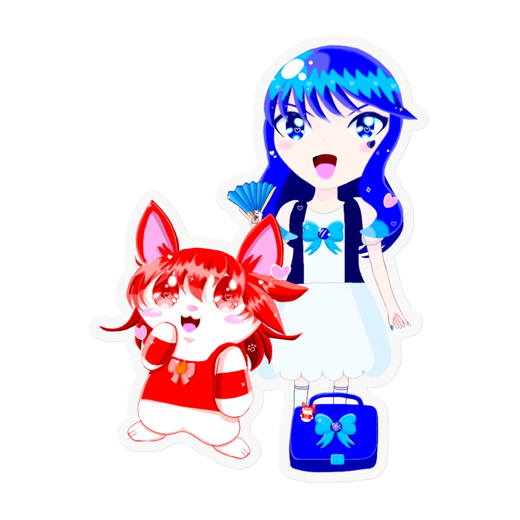 大魔法クイーンバトル飛鳥とファイコステッカー