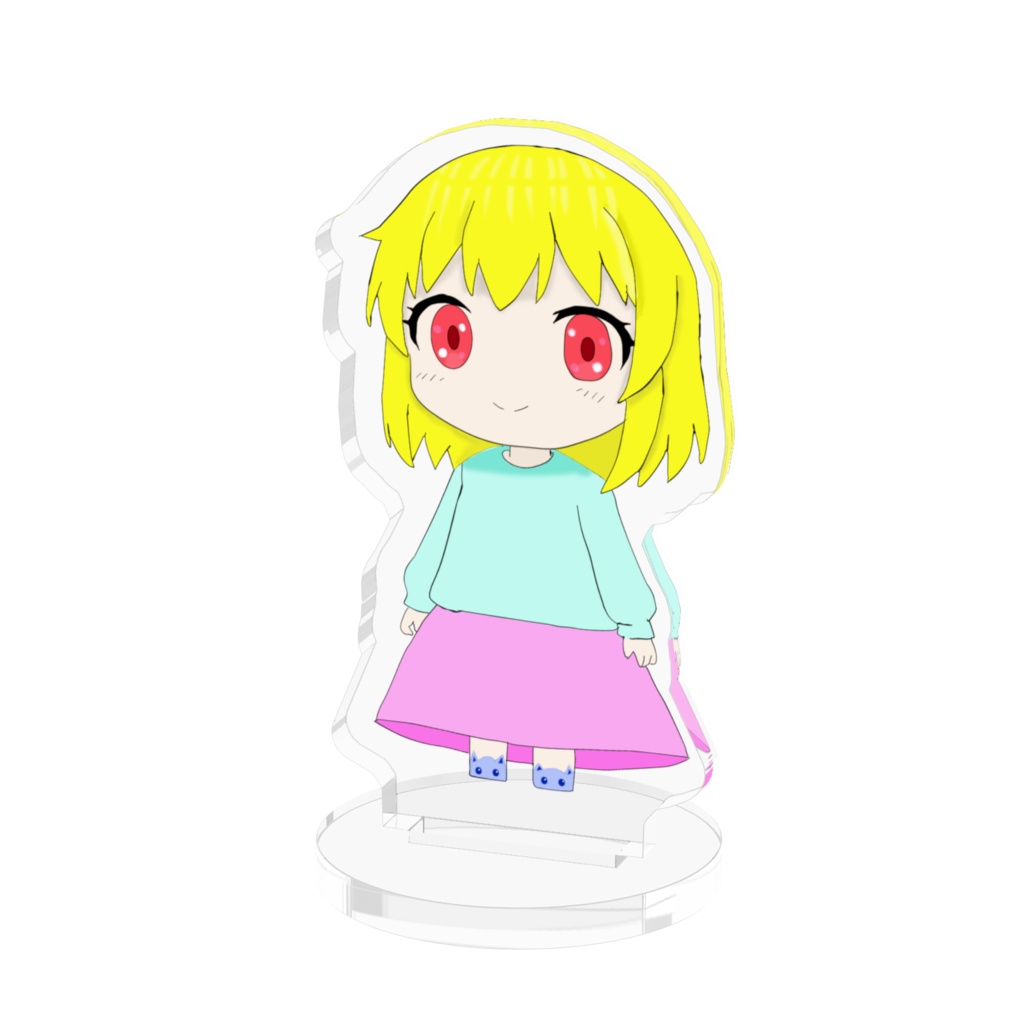 金髪ガールのアクリルフィギュア