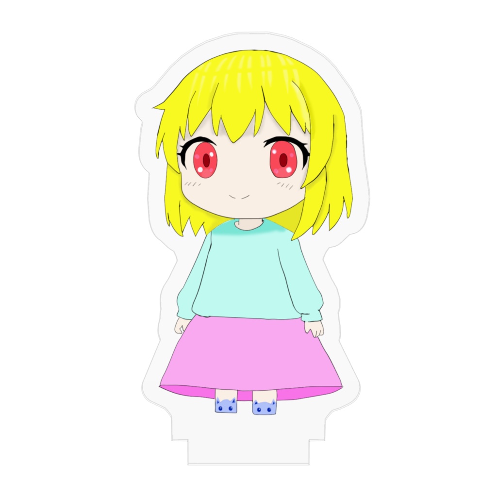 金髪ガールのアクリルフィギュア