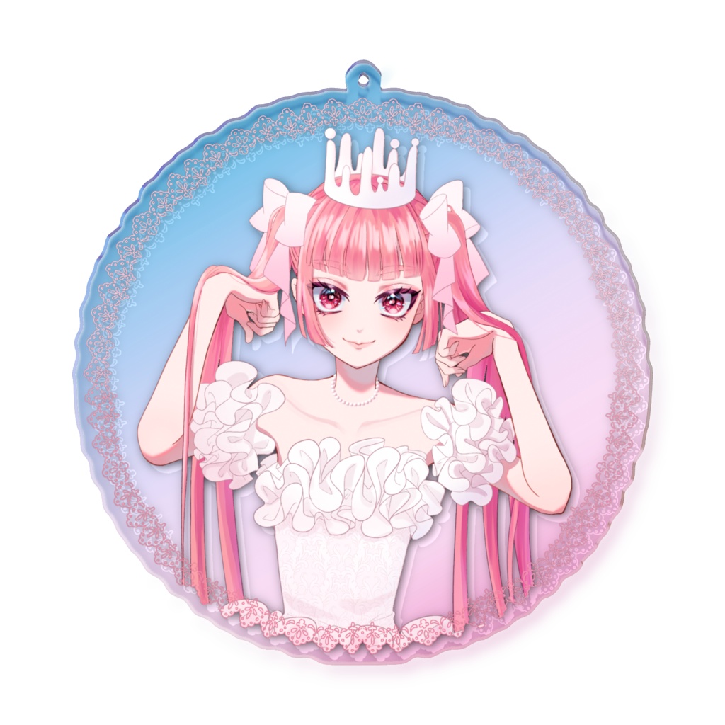 いちごミルクちゃん×オーロラアクキー