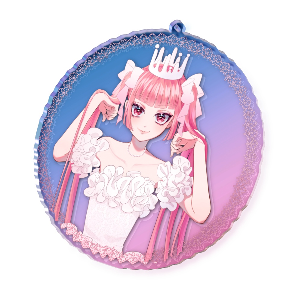 いちごミルクちゃん×オーロラアクキー