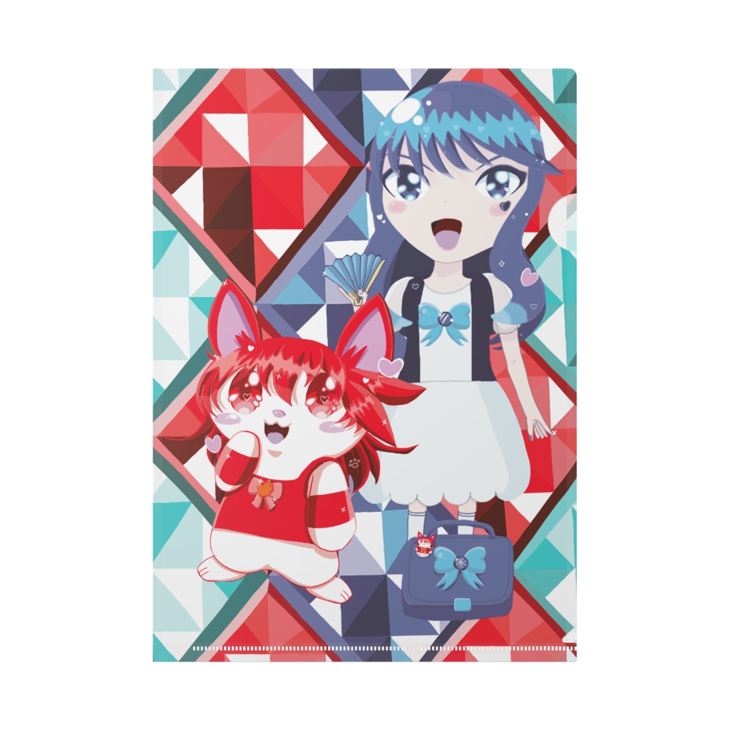  大魔法クイーンバトル飛鳥とファイコクリアファイル