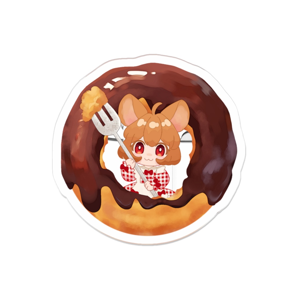 ドーナツ型アクリルバッジ