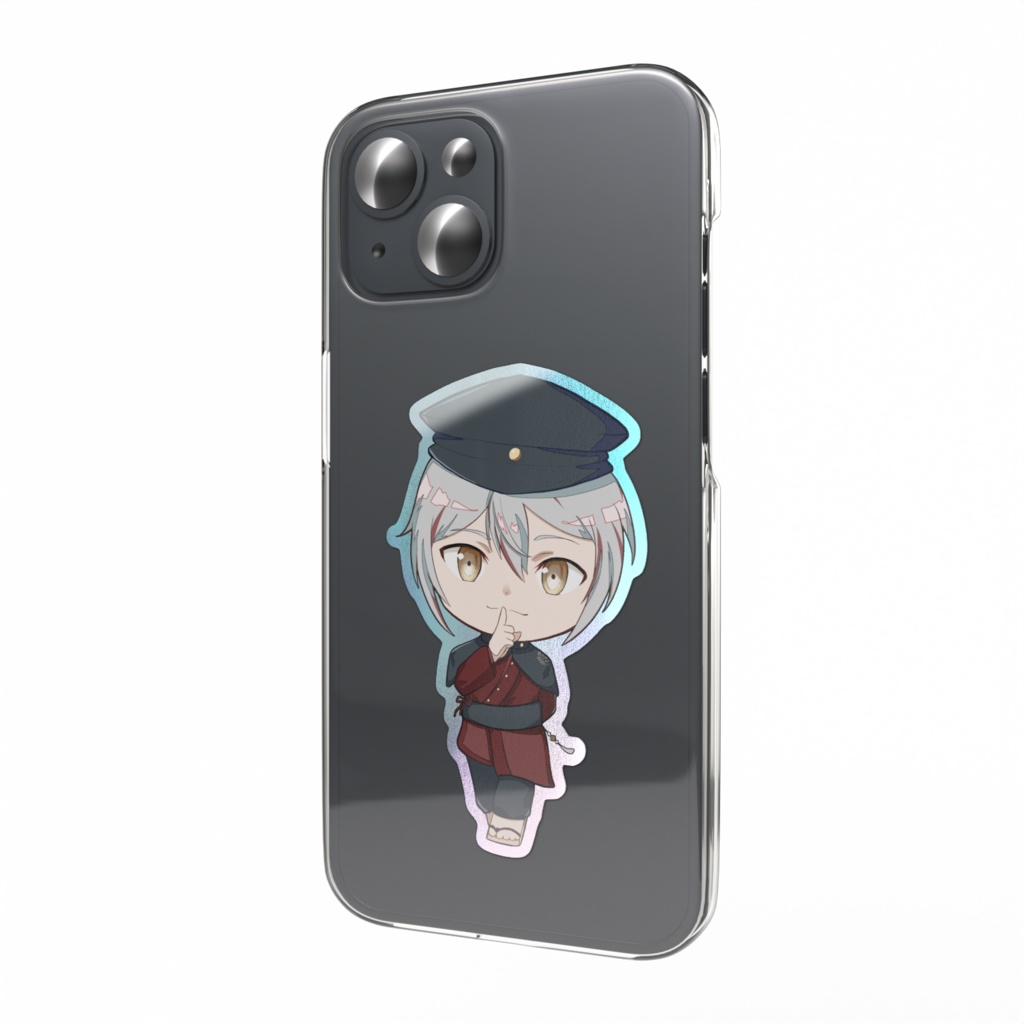 大正ロマン風ミニキャラステッカー