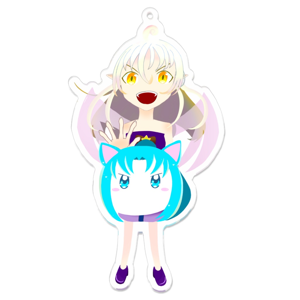 シオンとブルーのペット夢双アクキー