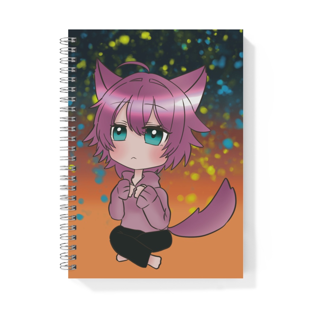 ピンク猫耳なリングノート