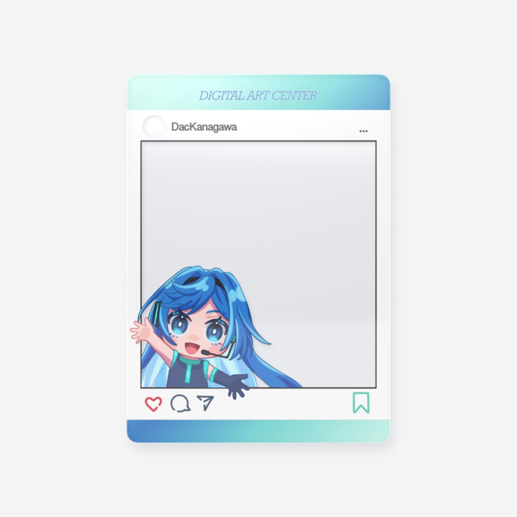 DAC神奈川オリジナルキャラクターSNS風クリアカード