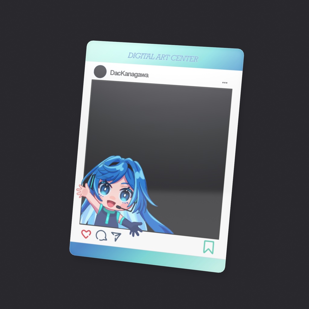 DAC神奈川オリジナルキャラクターSNS風クリアカード