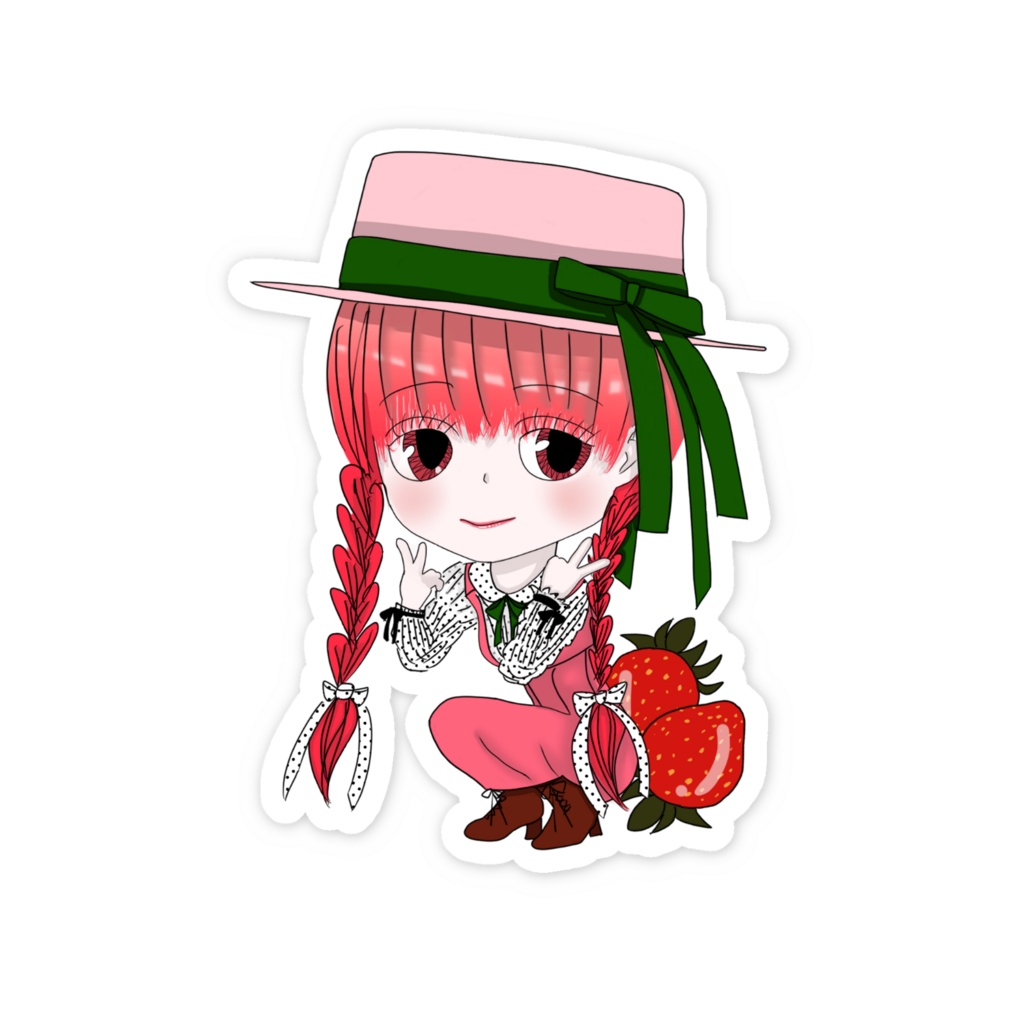 いちご娘のミニキャラ