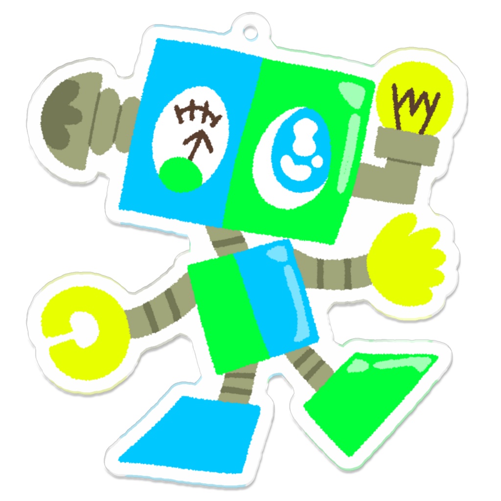 ロボットアクリルキーホルダー