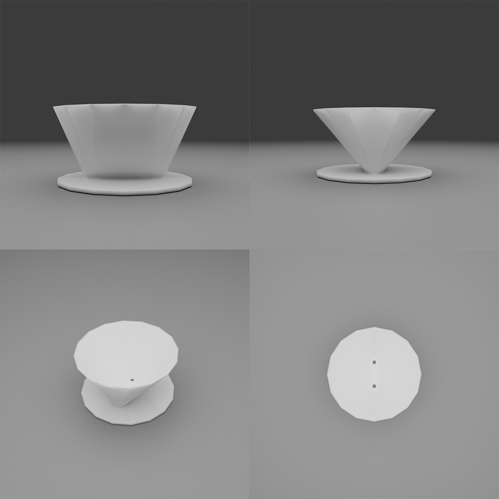 【3D】カフェセット