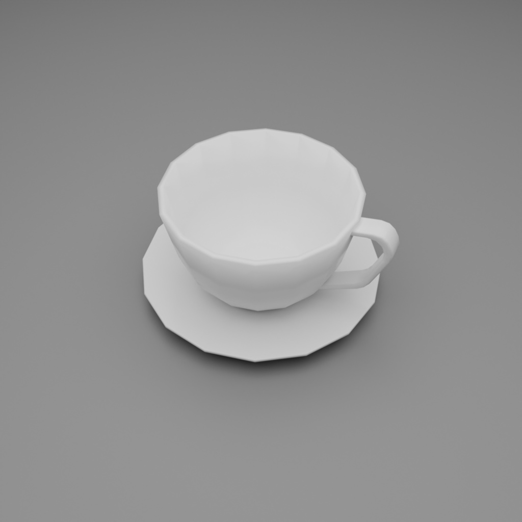 【3D】カフェセット