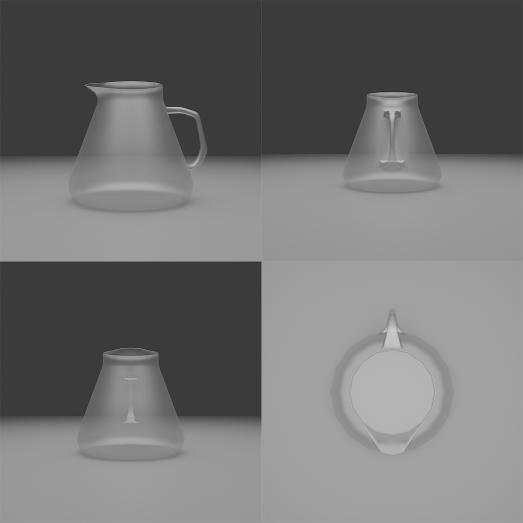 【3D】カフェセット