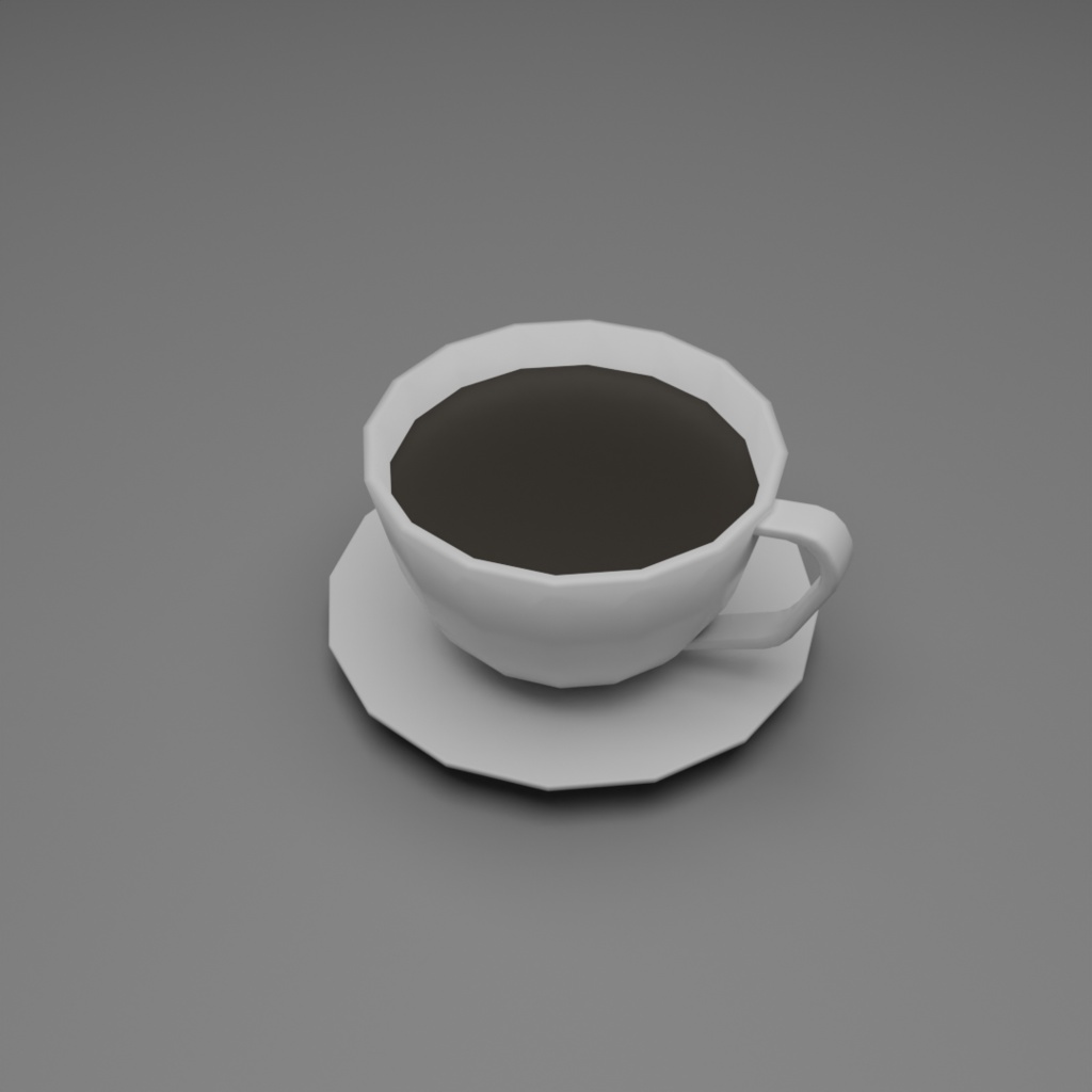 【3D】カフェセット