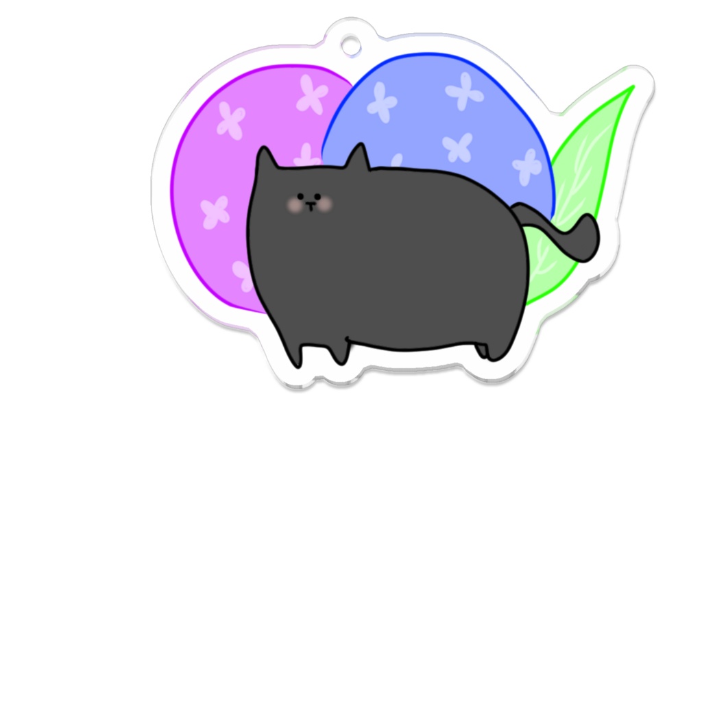 ねことあじさい