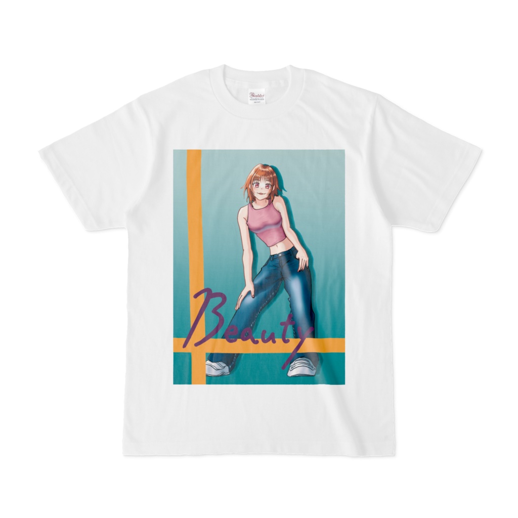 ビューティーな女の子Tシャツ