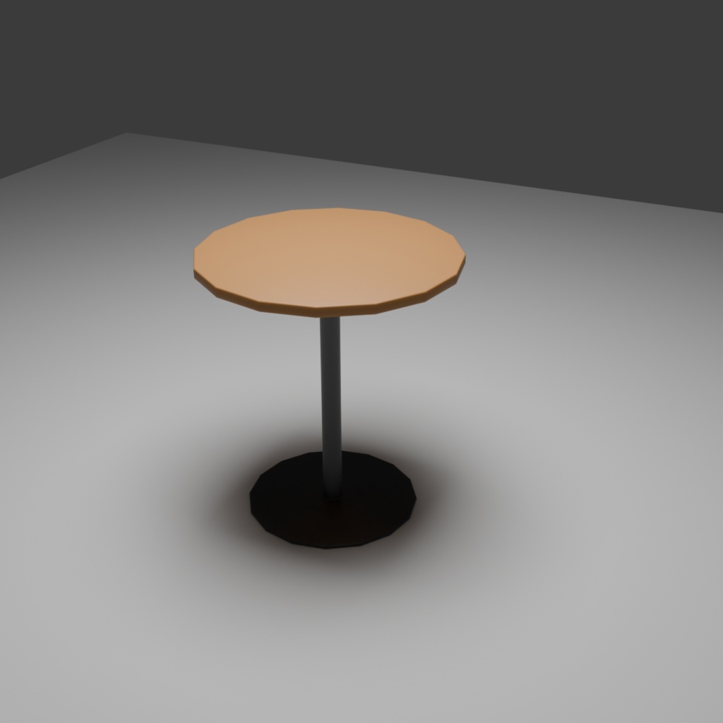 【3D】カフェ家具セット