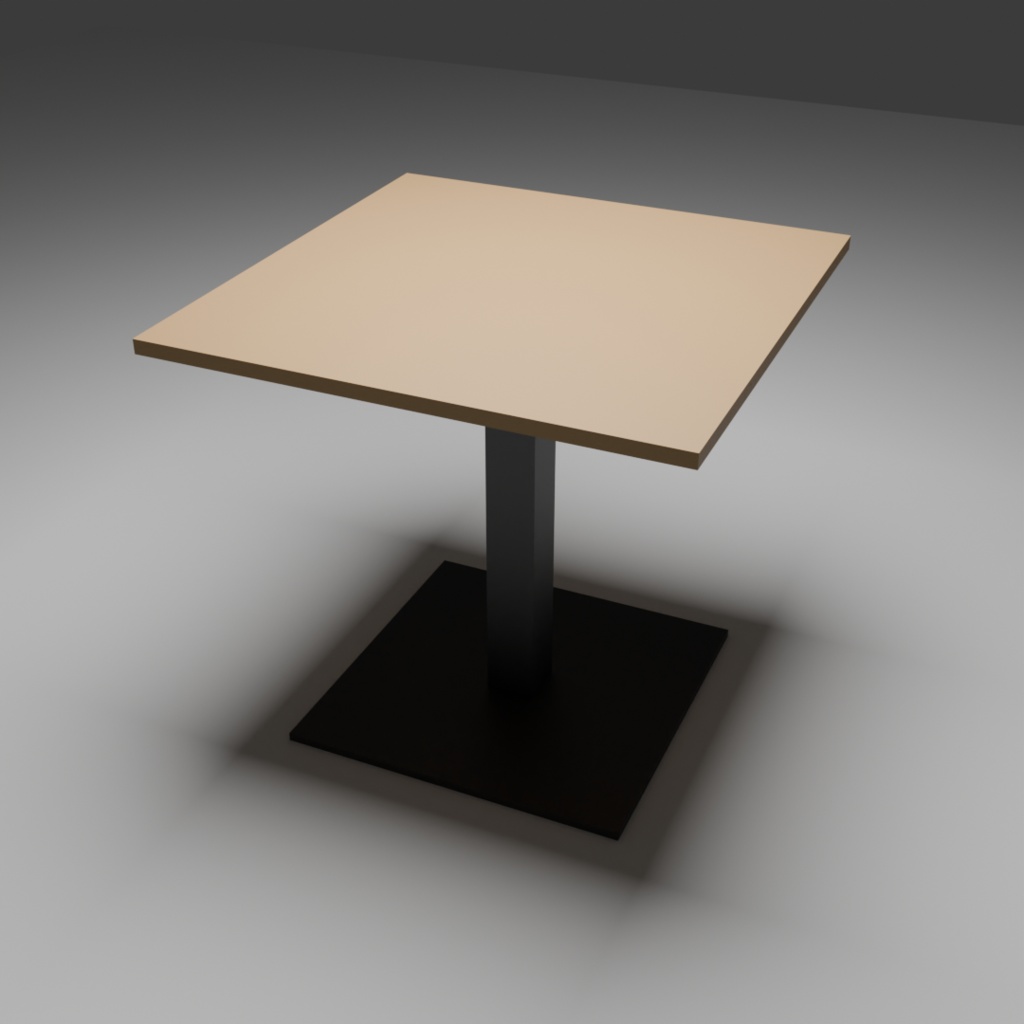 【3D】カフェ家具セット