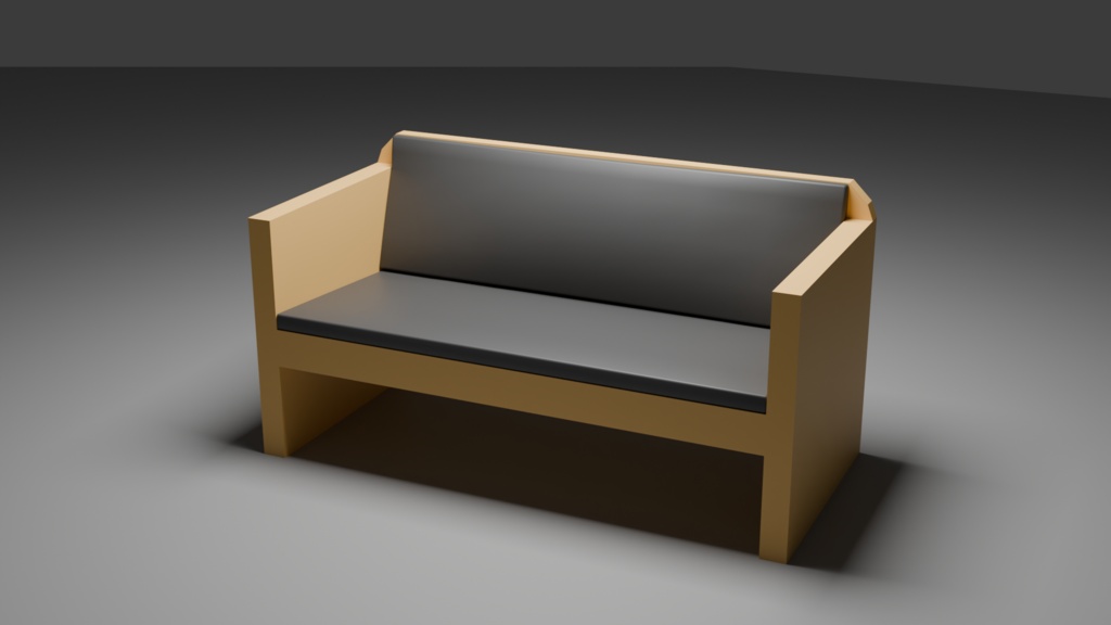 【3D】カフェ家具セット