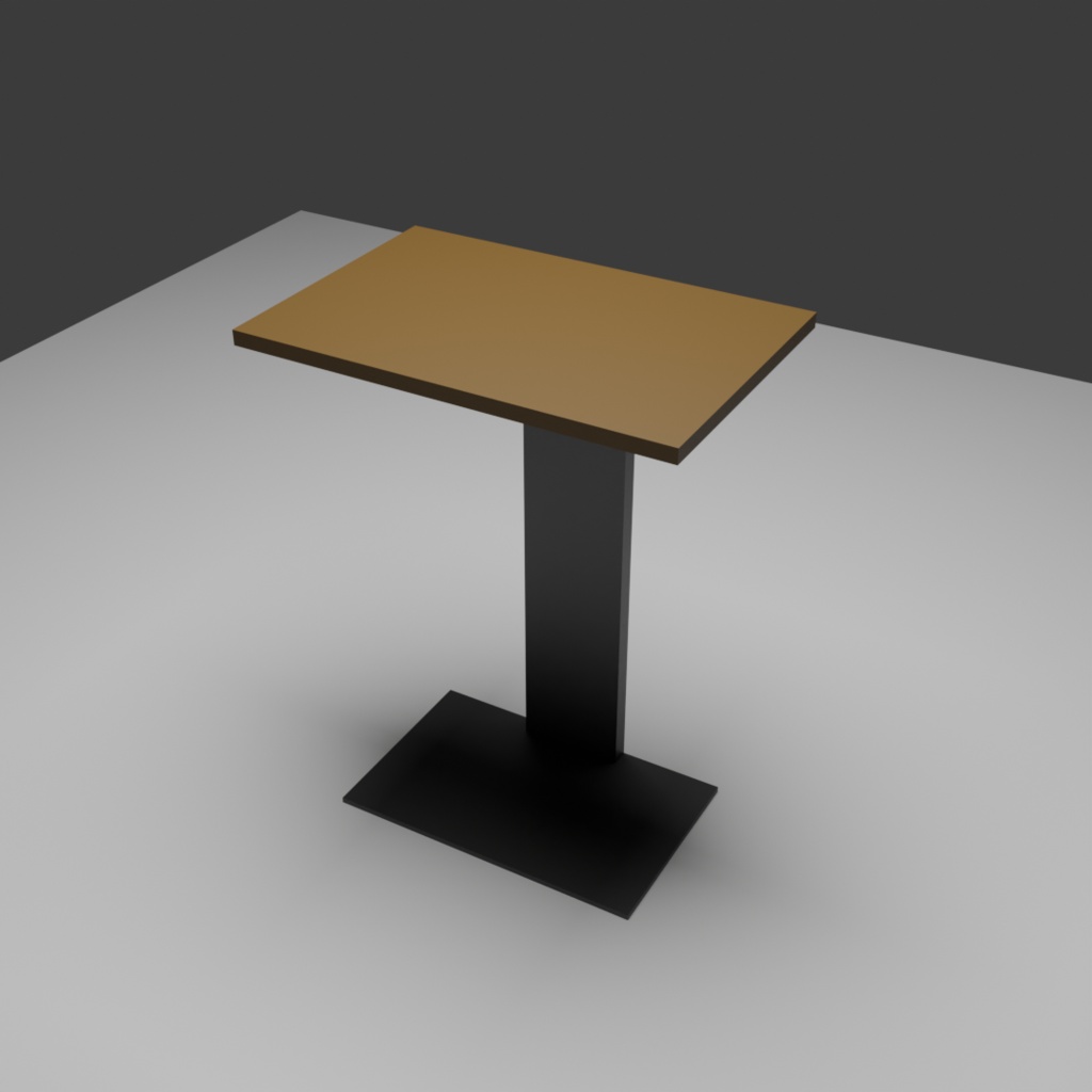 【3D】カフェ家具セット