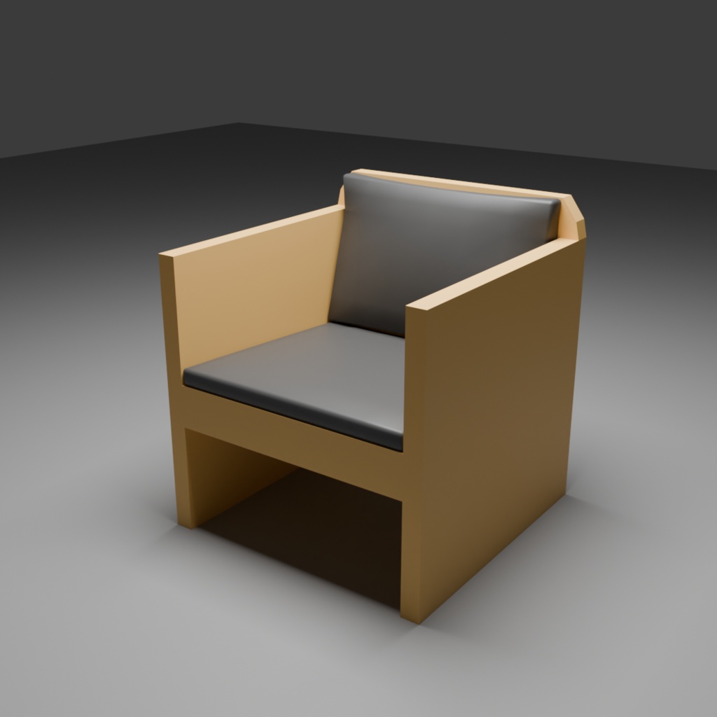 【3D】カフェ家具セット