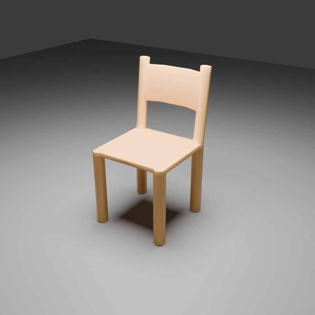 【3D】カフェ家具セット