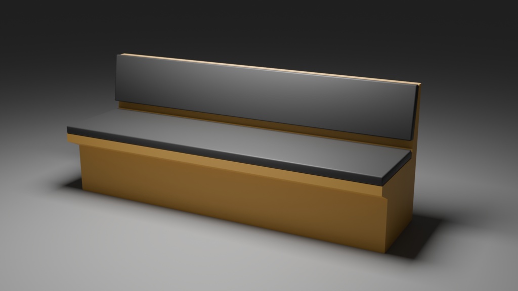 【3D】カフェ家具セット