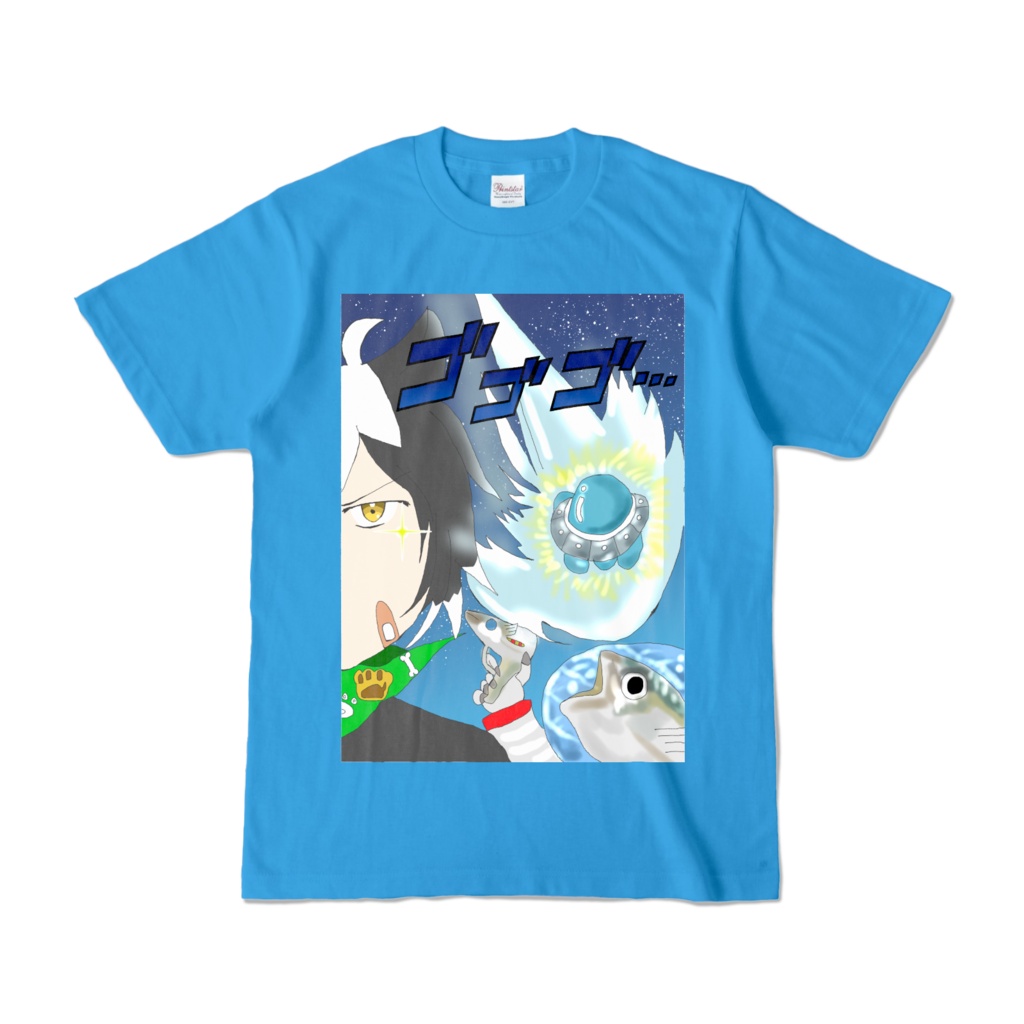 カラーTシャツパサ星人襲来イラスト