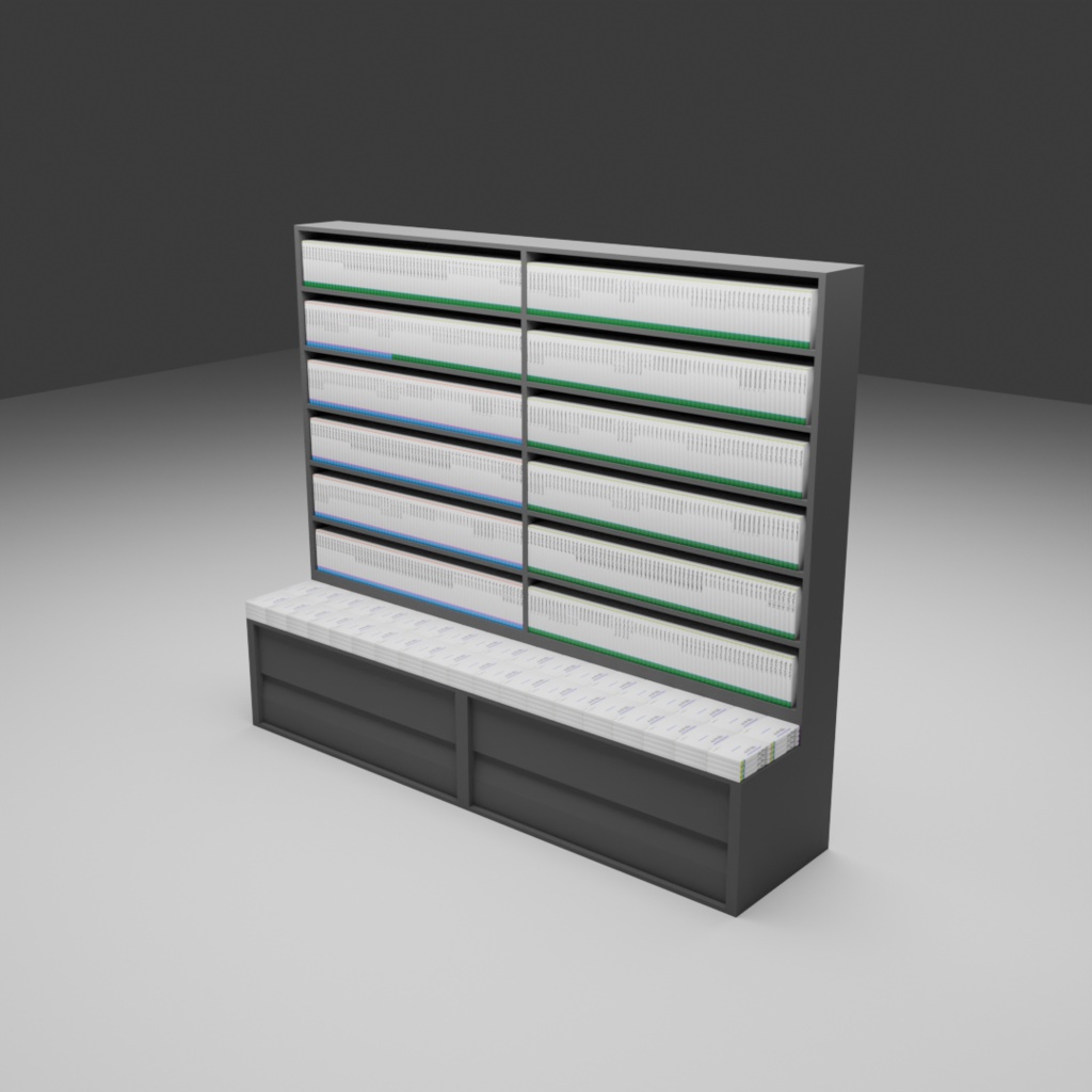 【3D】本屋セット