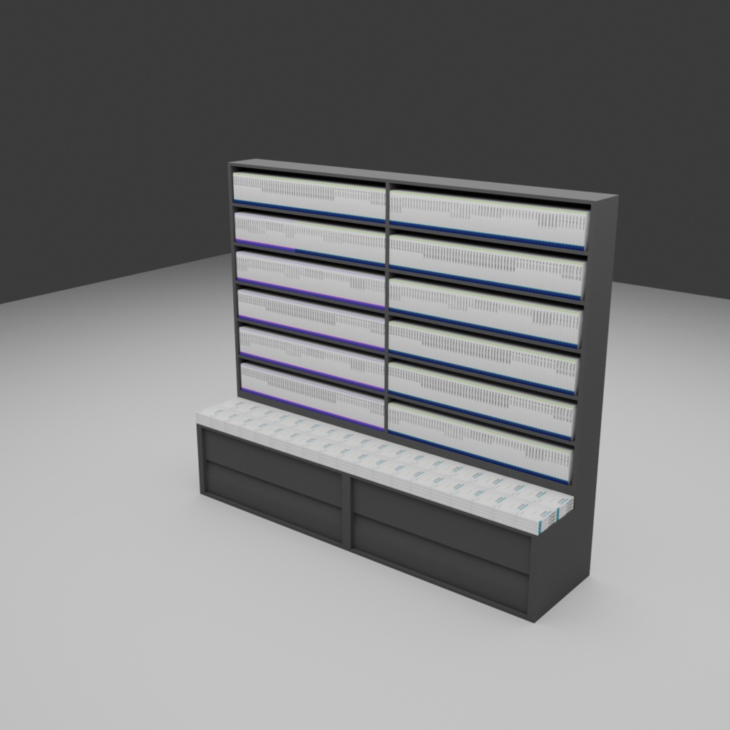 【3D】本屋セット