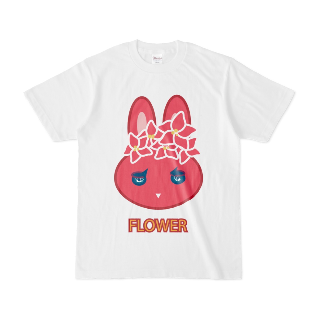 FLOWER うさぎ  Tシャツ