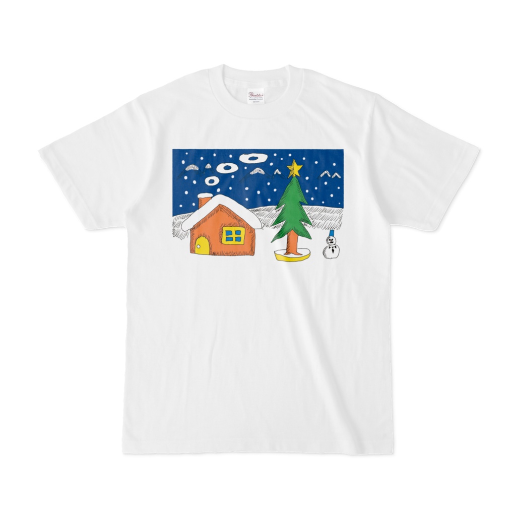 冬の山小屋  Tシャツ