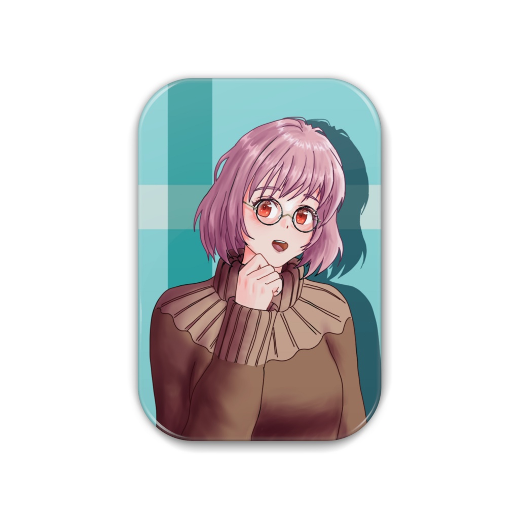 メガネっ娘缶バッジ
