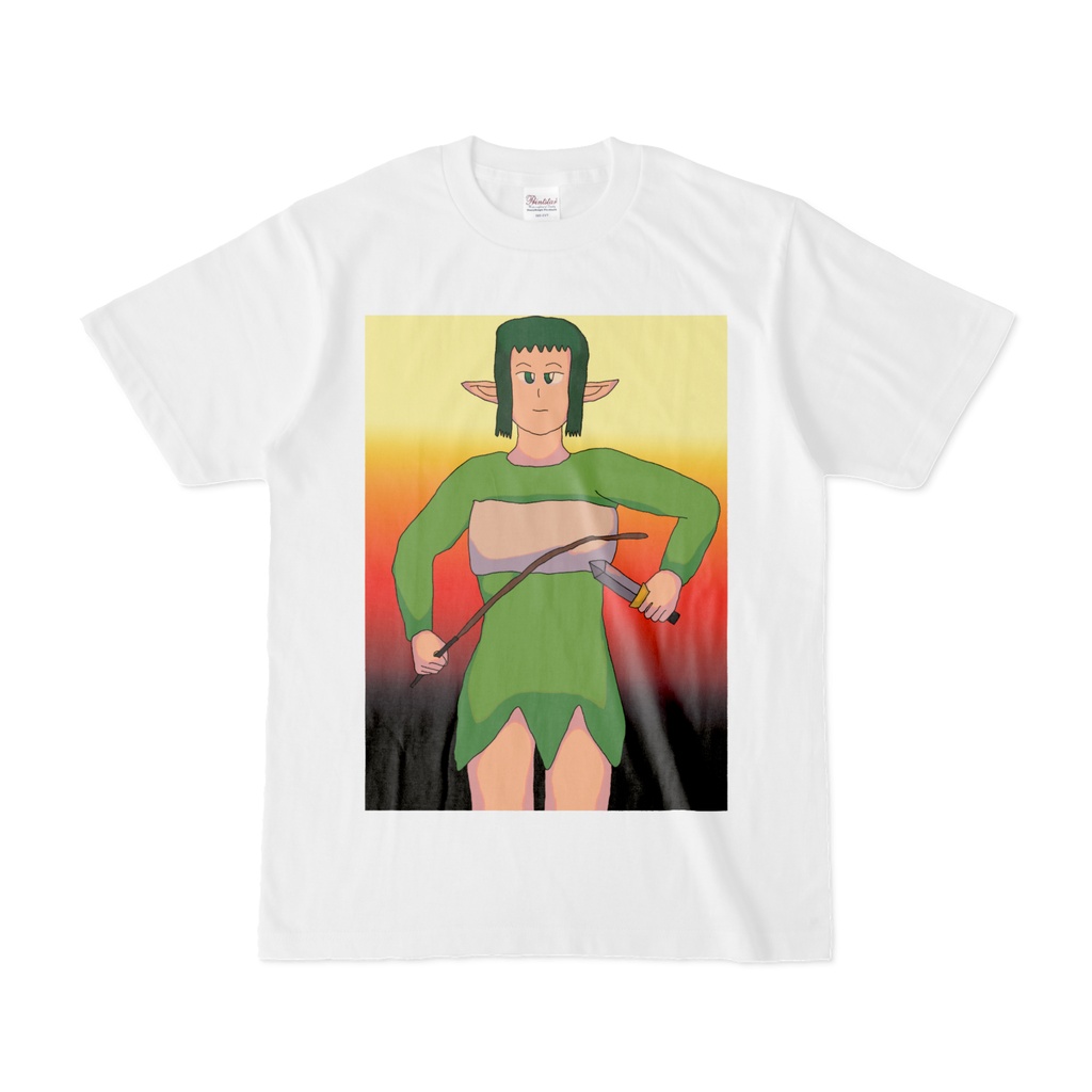 Tシャツ、ナイフ使い