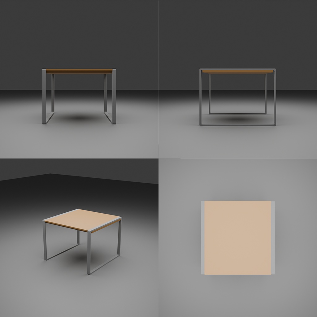 【3D】テーブルセット
