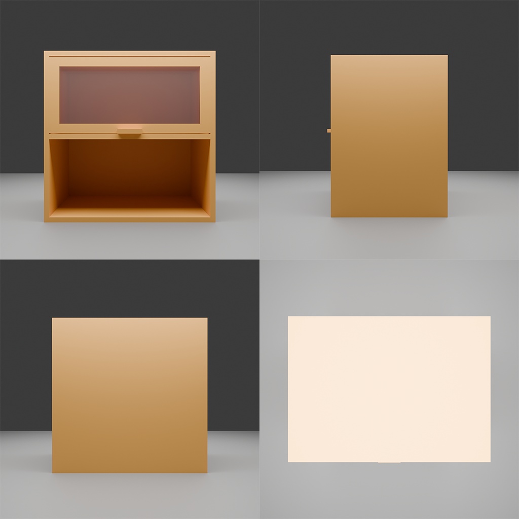 【3D】食器棚(小)セット