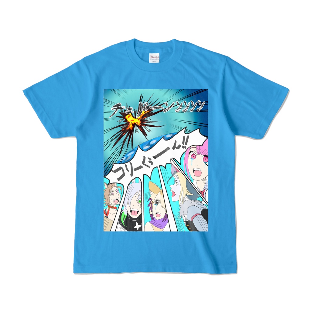 カラーTシャツコリー大仏爆発イラスト
