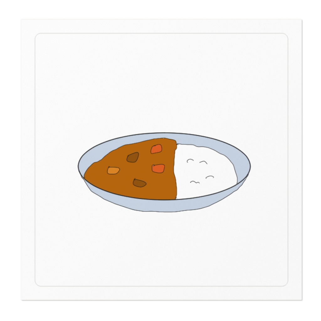 カレーのシール