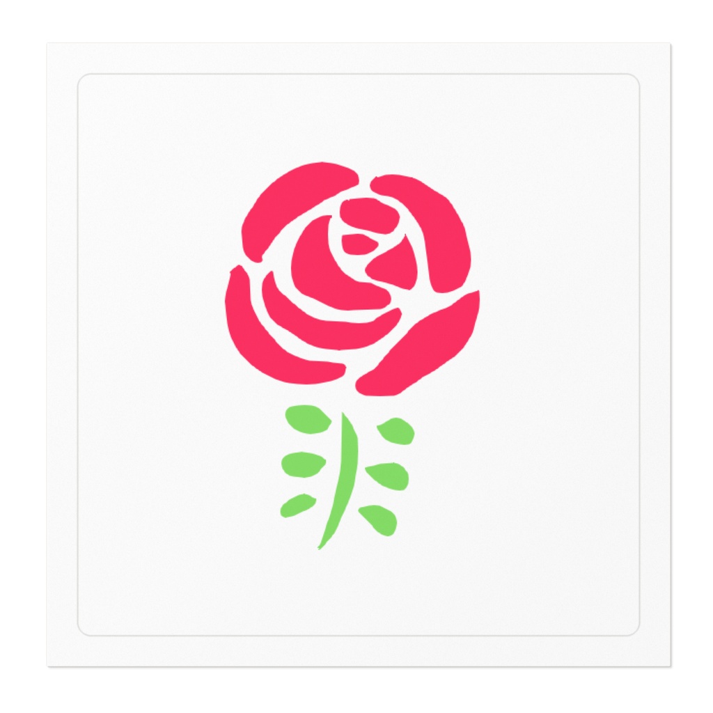 薔薇のシール