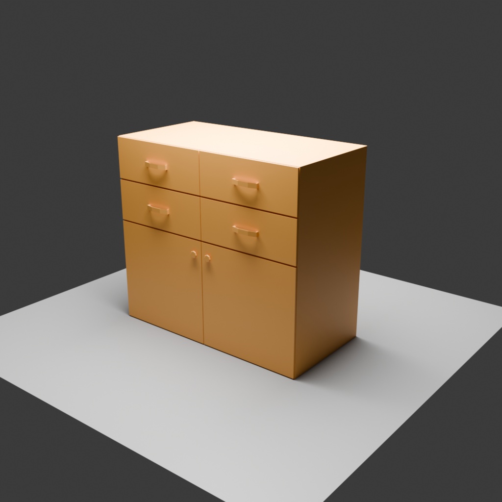 【3D】食器棚(大)セット