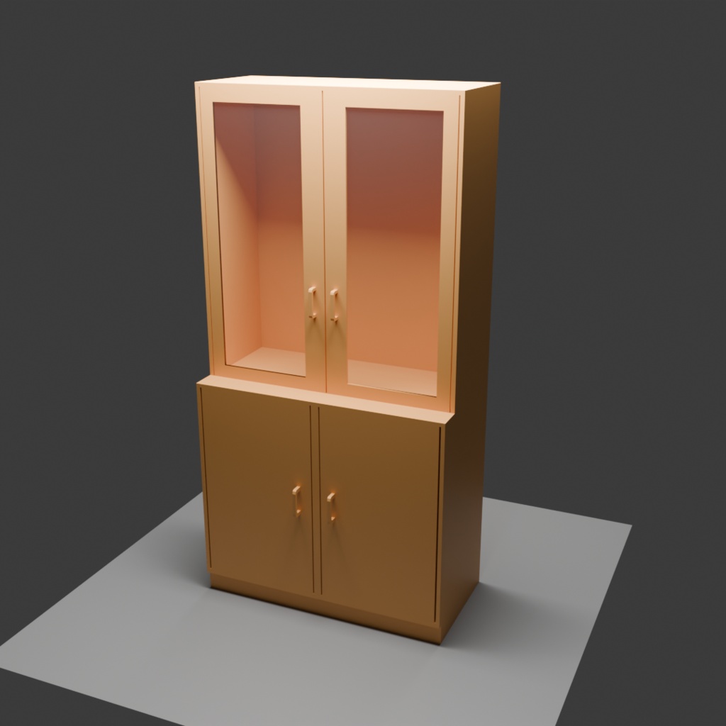 【3D】食器棚(大)セット