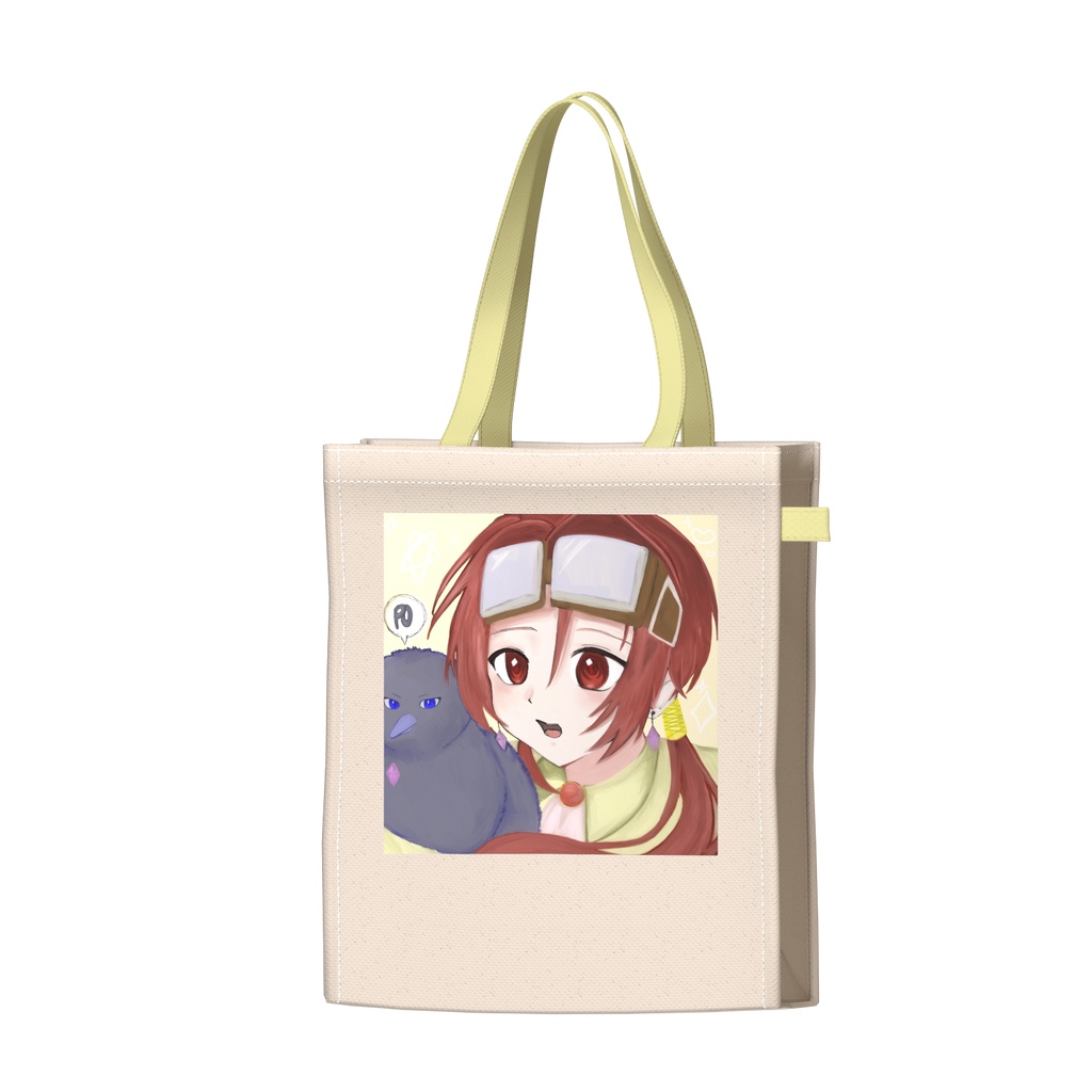 ツートンカラーバッグ　黄