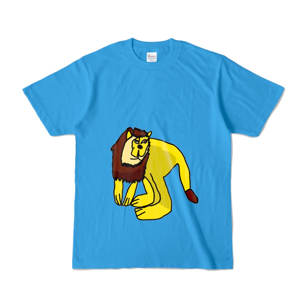 かわいいライオン　カラーTシャツ